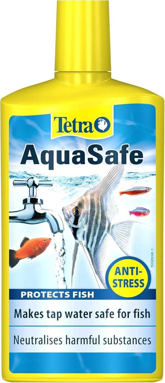 TETRA AQUASAFE FISH TANK TAP SAFE WATER CONDITIONER 250ML