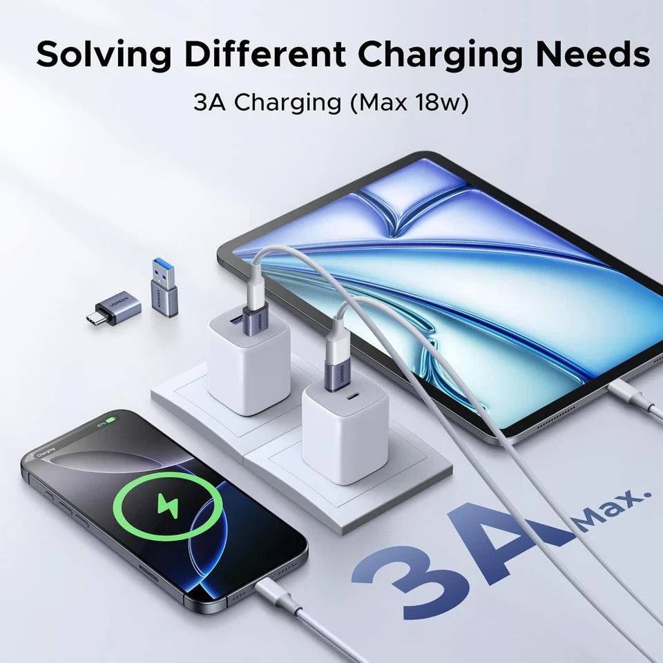 UGREEN USB C to USB Adaptor & USB to USB C Adapter, 4 Packs 10Gbps OTG Aluminum