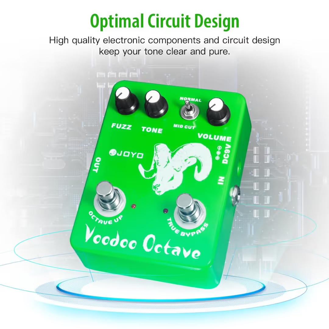 JOYO Voodoo Octave Fuzz Electric Guitar Pedal Germanium Fuzz 60's Rock Pedal(OP)