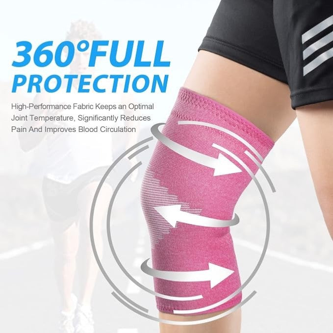 AVIDDA Knee Support Brace 2 Pack Compression Knee Sleeves for Arthritis Joint