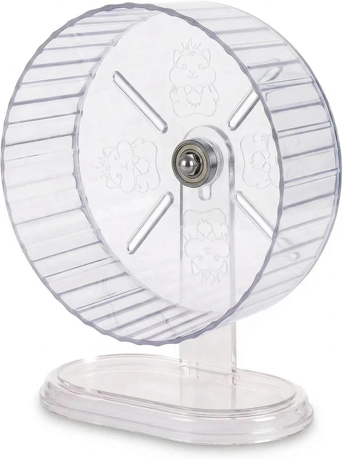 Silent Hamster Exercise Wheel with Adjustable Height Stand 7cm Wide for Dwarf