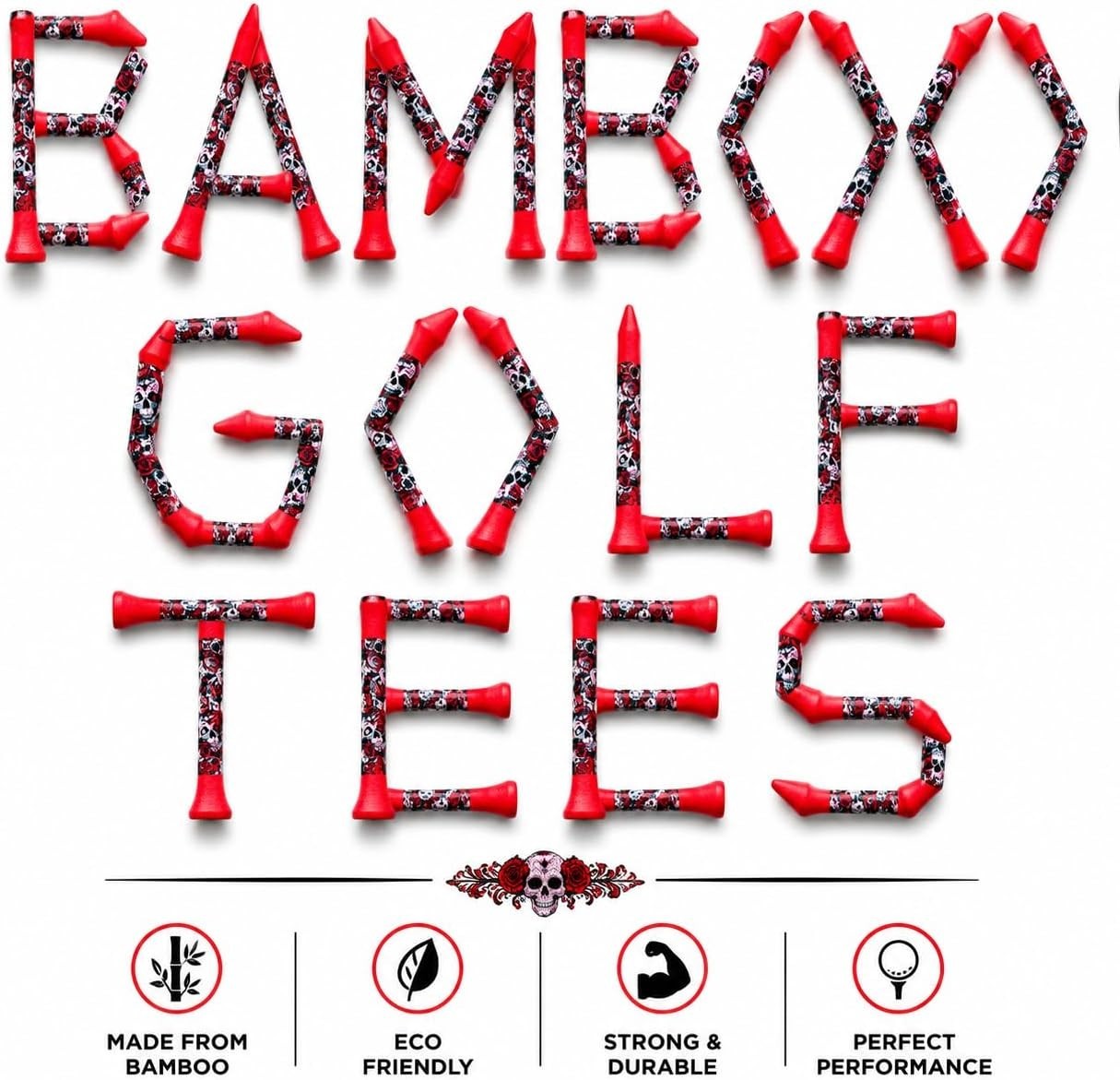80 x Wooden Golf Tees 70mm / 83mm White or Natural Biodegradable Eco-Friendly
