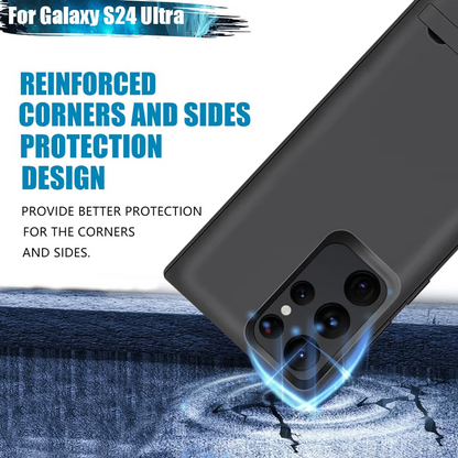 Galaxy S24 Ultra 5000mAh Battery Case Wireless Charging Portable Power Bank Case