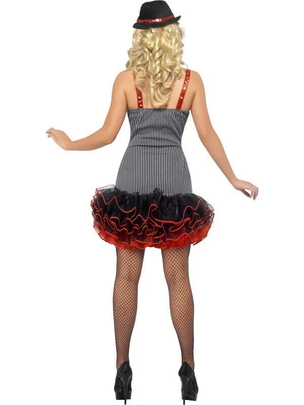 Ladies 1920s Sexy Fever Tutu Gangster Fancy Dress Costume UK 8-10