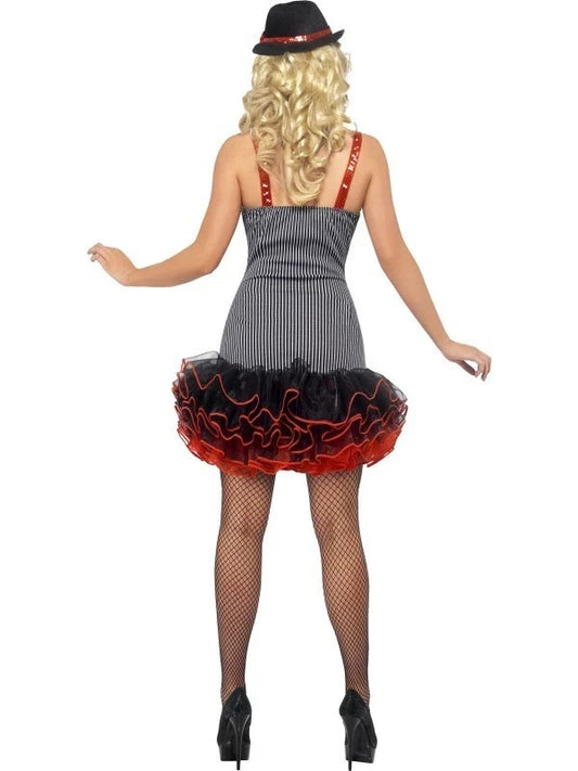 Ladies 1920s Sexy Fever Tutu Gangster Fancy Dress Costume UK 8-10