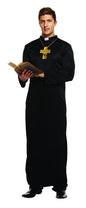 PRIEST COSTUME ADD CROSS VICAR RELIGIOUS FANCY DRESS ROBE SCARF STAG DO One Size