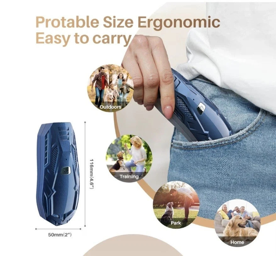 DOG TRAINER Handheld Ultrasonic Bark - All Breeds 6 months to 8 Years