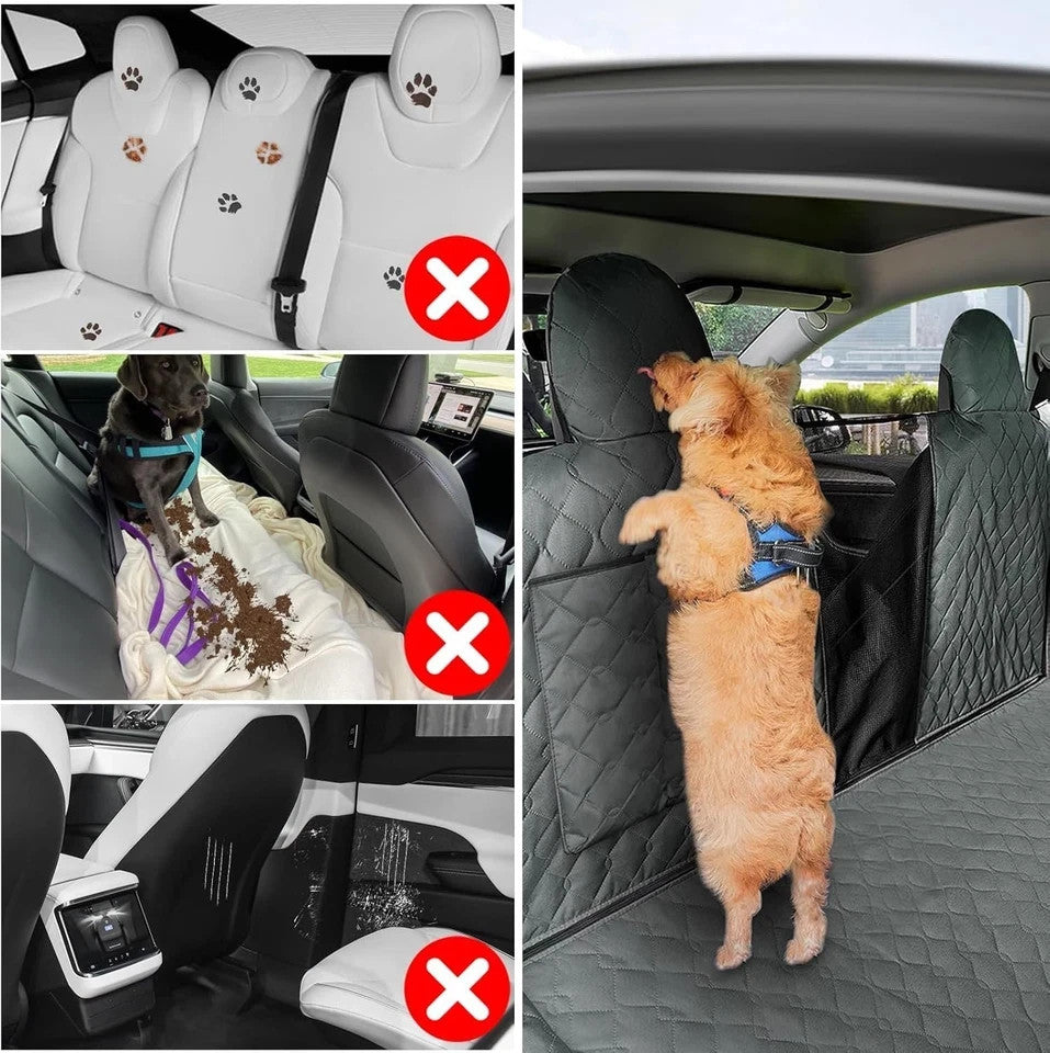 Tesla Pet Seat Cover, Dogs Seat Covers for Cars Back Seats Compatible