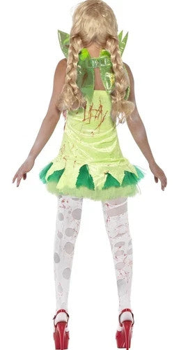 Women's Zombie Fairy Costume Size Small 8-10 Tinkerbell Style
