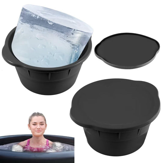 Ice Cube Mould for Making Huge Ice Cubes - Ice Baths, Chilled Coolers - 2 Pack