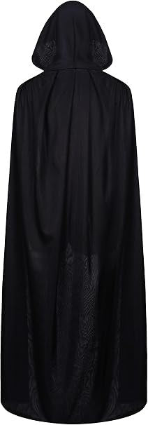 Halloween Vampire Reversible Hooded Witch Cloak Capes Unisex For Adult Kids