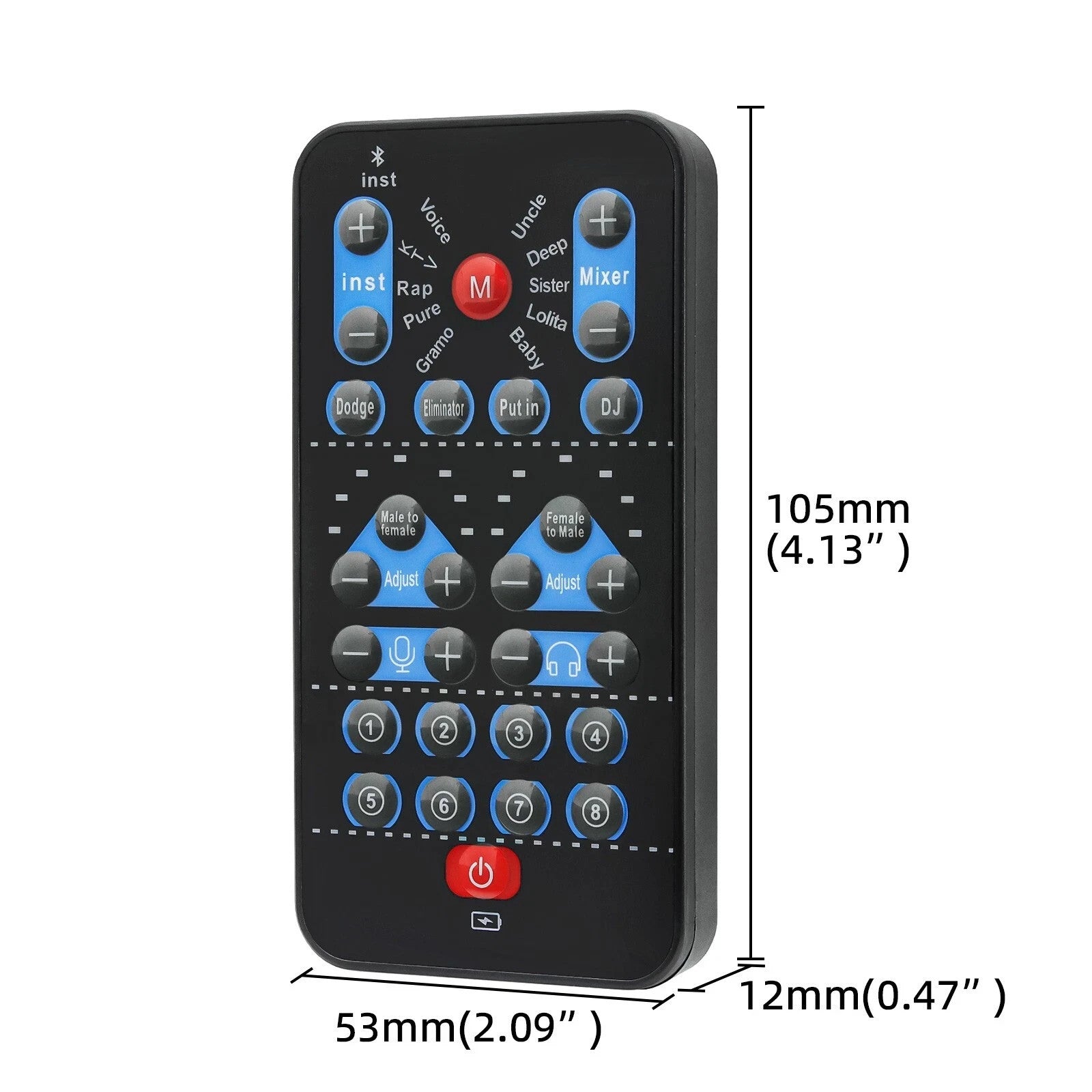 Mini Voice Changer Device Bluetooth Sound Effects for PC iPhone Android Tablet