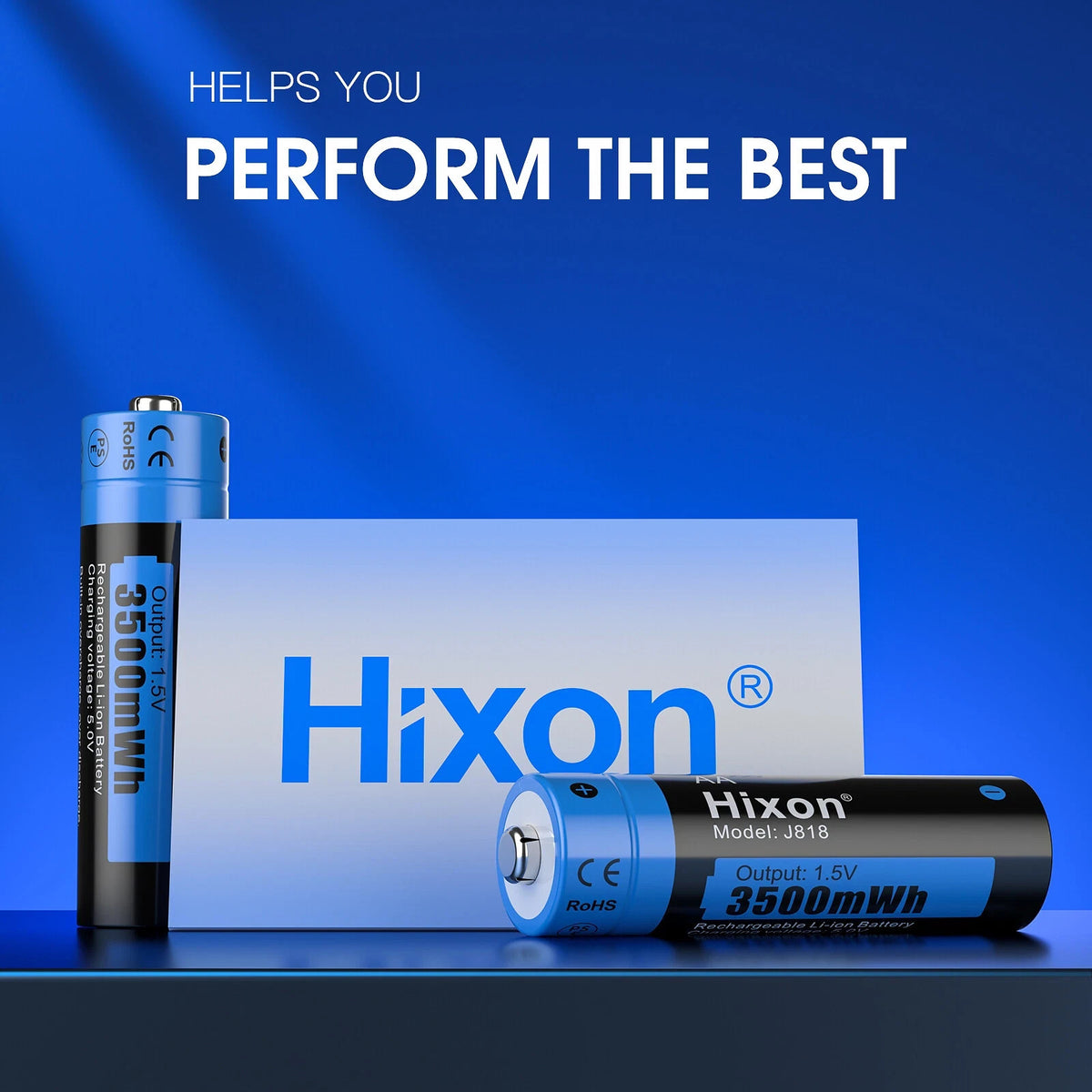 Hixon 1.5V AA Lithium Rechargeable Batteries 3500mWh AA Batteries x4 and Charger