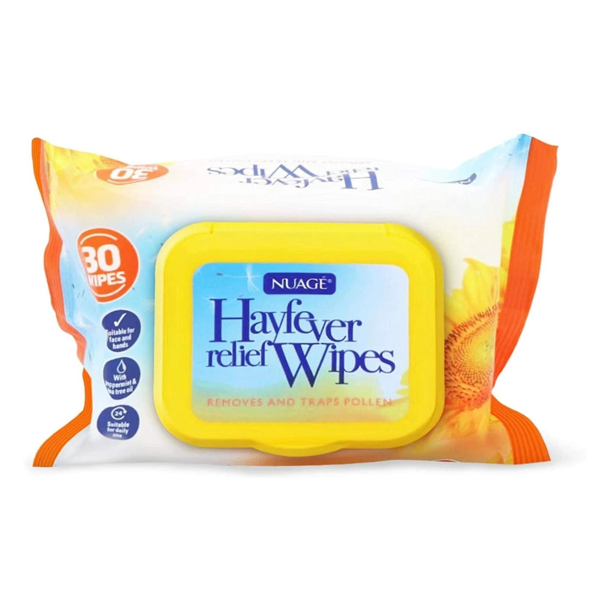 Nuage Hayfever Survival Kit Includes 30 Resealable Hayfever Relief Wipes, Barrie
