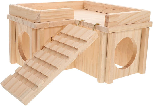 Bearded Dragon Basking Platform Hideout Large Cage Accessories Habitat