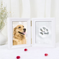Pet Memorial Frame with Paw Print Kit for Dogs and Cats - Dog or Cat Photo Frame