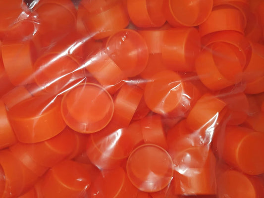 Scaffold Tube End Caps (Orange) Scaffolding Pole Pipe Feet 48.3mm BRITISH MADE