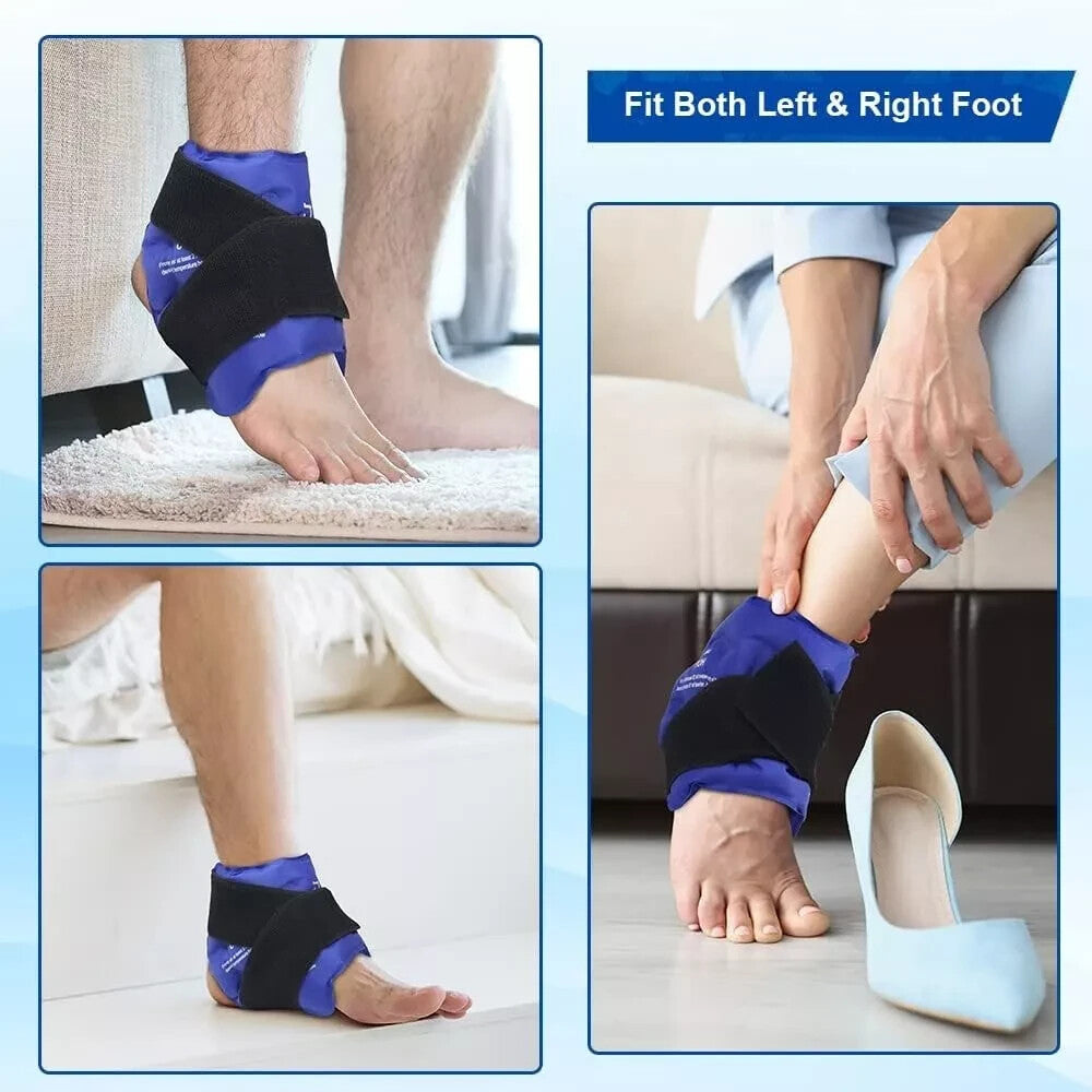 NEWGO ankle Ice Pack  Wrap  for  Injuries  Reusable  Hot  Cold  Therapy Sprained
