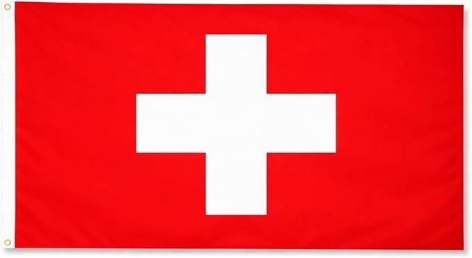 Flagseller UK Switzerland Flag 5ft x3ft High Quality