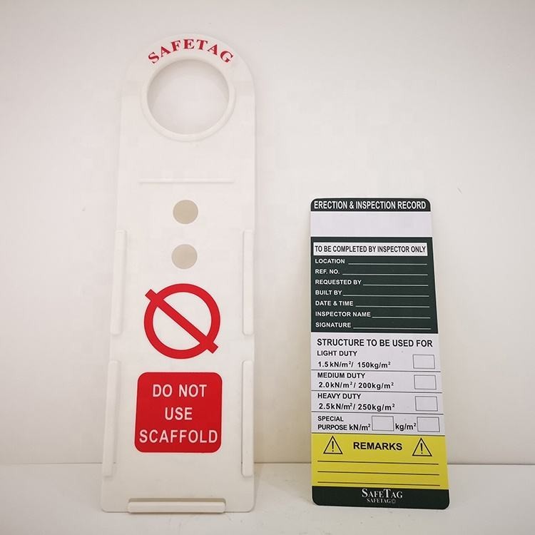 Scafftag Scaffold tag safe  Scaffolding Inspection Tag Holder and 2 x Inserts
