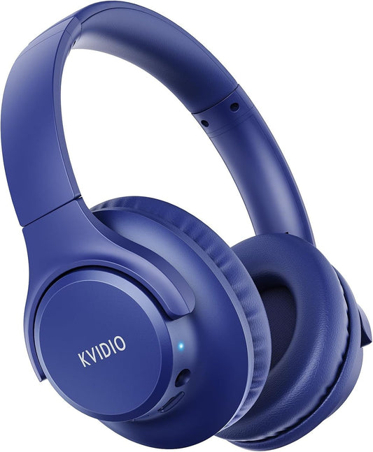 KVIDIO Bluetooth Headphones Over Ear, 65 Hours Playtime Wireless Headphones