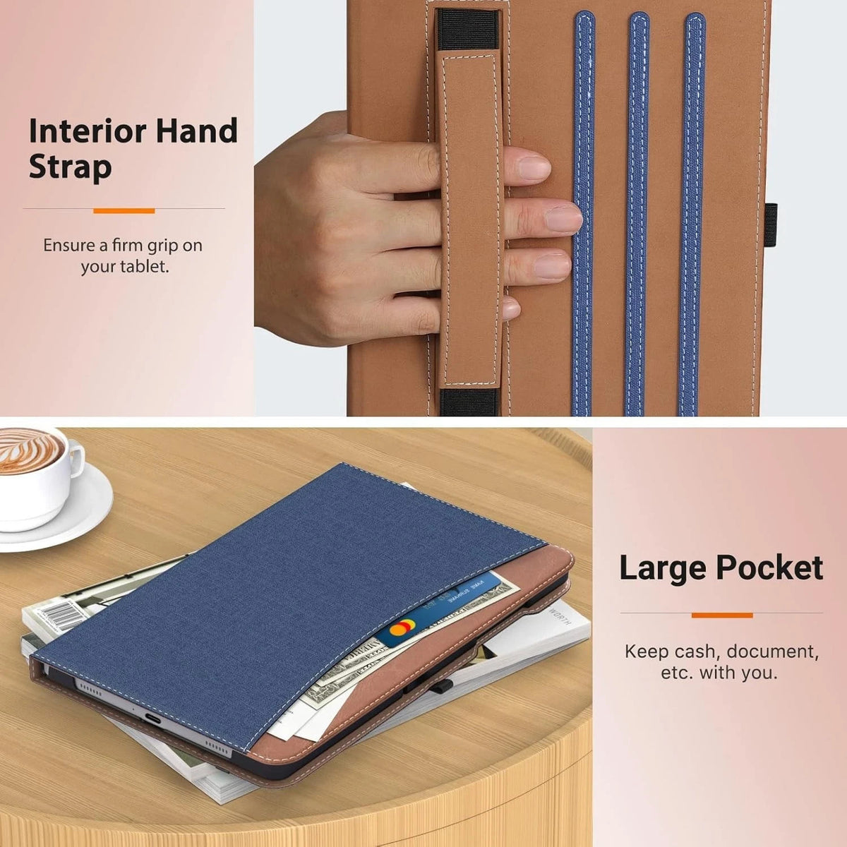 Leather Magnetic Smart Flip Case for Samsung Galaxy Tab A9 Plus 11 Inch 2023