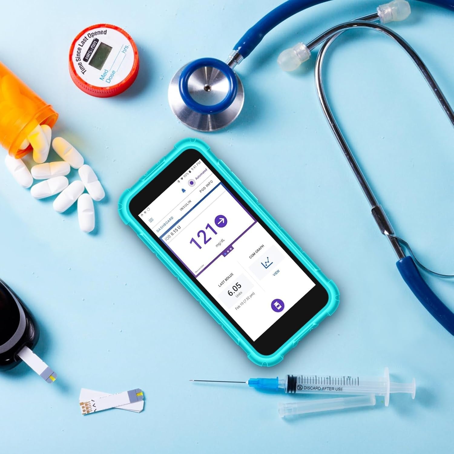 MEDMAX Silicone Case for Omnipod 5 Shockproof Anti Slip Protective Cover