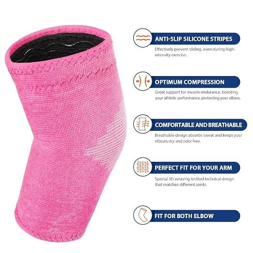 AVIDDA Elbow Support for Women (Single Sleeve) Antislip Elbow Compression Sleeve