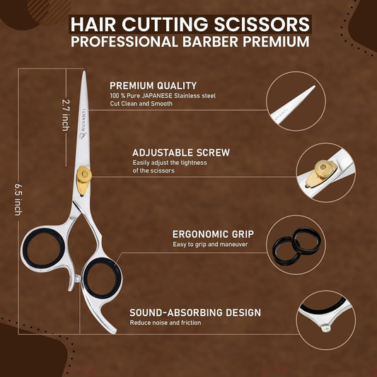 HAIRDRESSING HAIR CUTTING BARBER SALOON PROFESSIONAL SCISSOR 6.5"