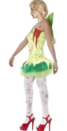 Women's Zombie Fairy Costume Size Small 8-10 Tinkerbell Style