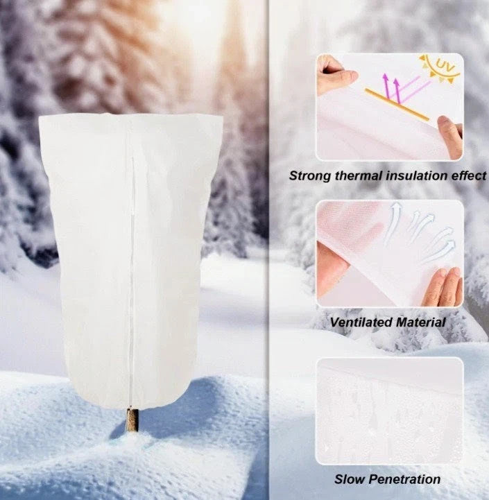 Garden Fleece Frost Plants Protection 2PCS with Zipper, 70gms 120x180cm