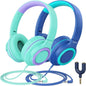 Iclever HS22 Kids Headphones Wireless, 60H Play Time, Dba Safe Volume - 2 Pack