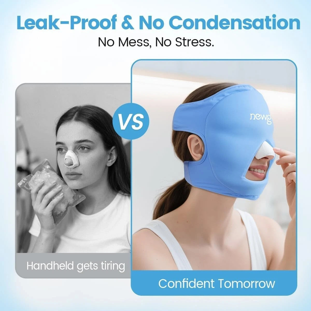 Cooling Ice Face Mask Flexible Eye Mask for Puffy Eyes & Migraine Hot Cold