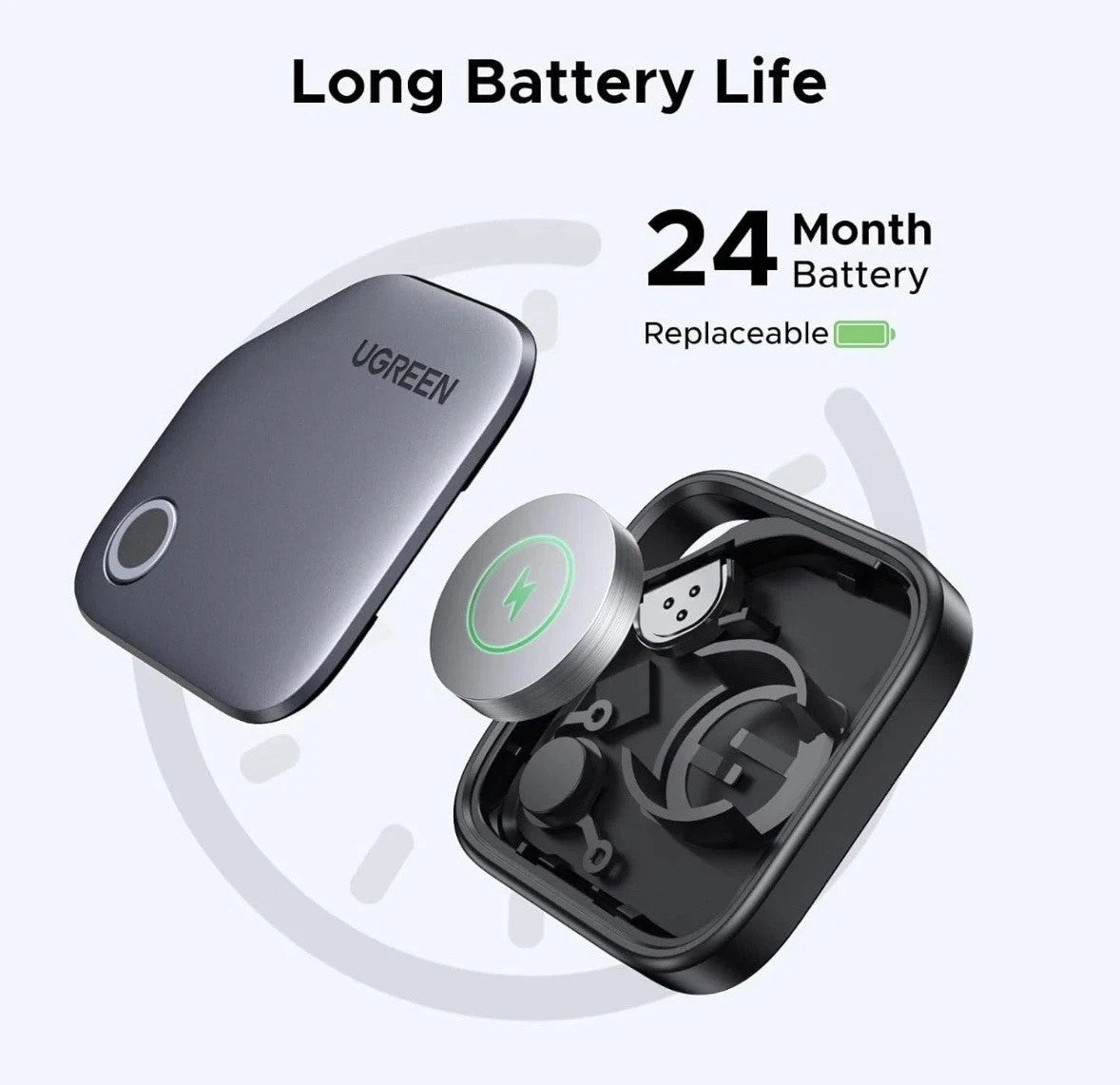 4x UGREEN Apple iPhone iOS Find My Tag Tracker Smart Bluetooth Item Finder