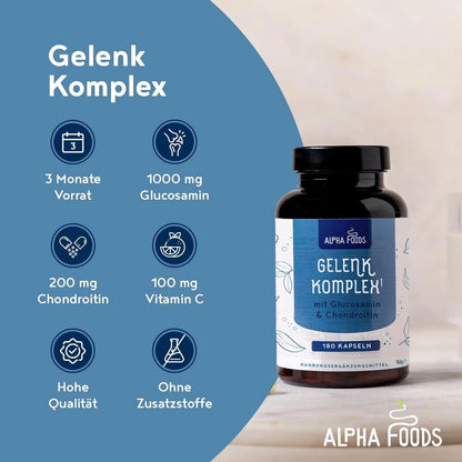 Glucosamine and Chondroitin Joint Complex 180 High Strength Capsules with MSM