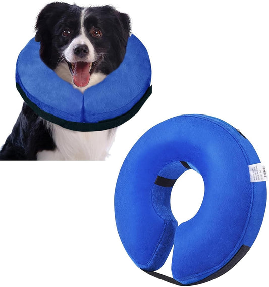 Pet Dog Cat Inflatable Collar Anti Scratch Head Neck Protection Recovery