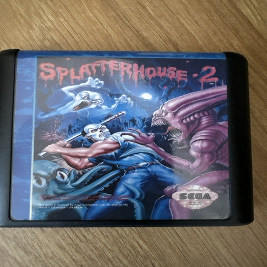 Sega Splatterhouse 2 Game Cart Only For Sega Genesis - Mega Drive + FREE POST