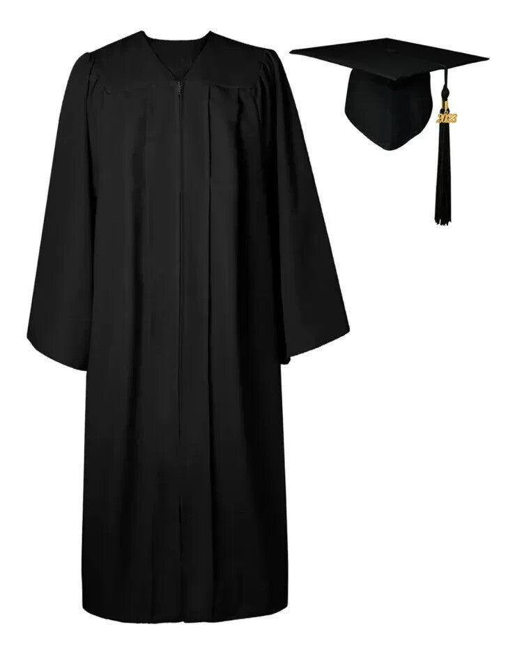 GraduatePro Graduation Gown and Cap Set for Adults 2023 Unisex Size 48 5'3 - 5'5