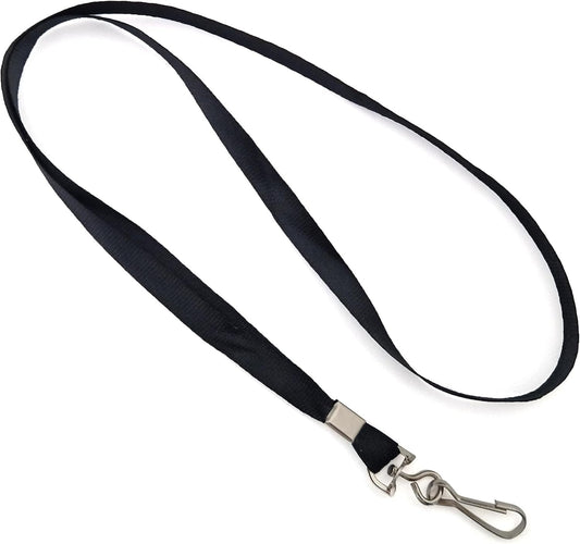 Plain Lanyard Neck Strap metal clip 15mm ID Lanyard For ID Badge Holder