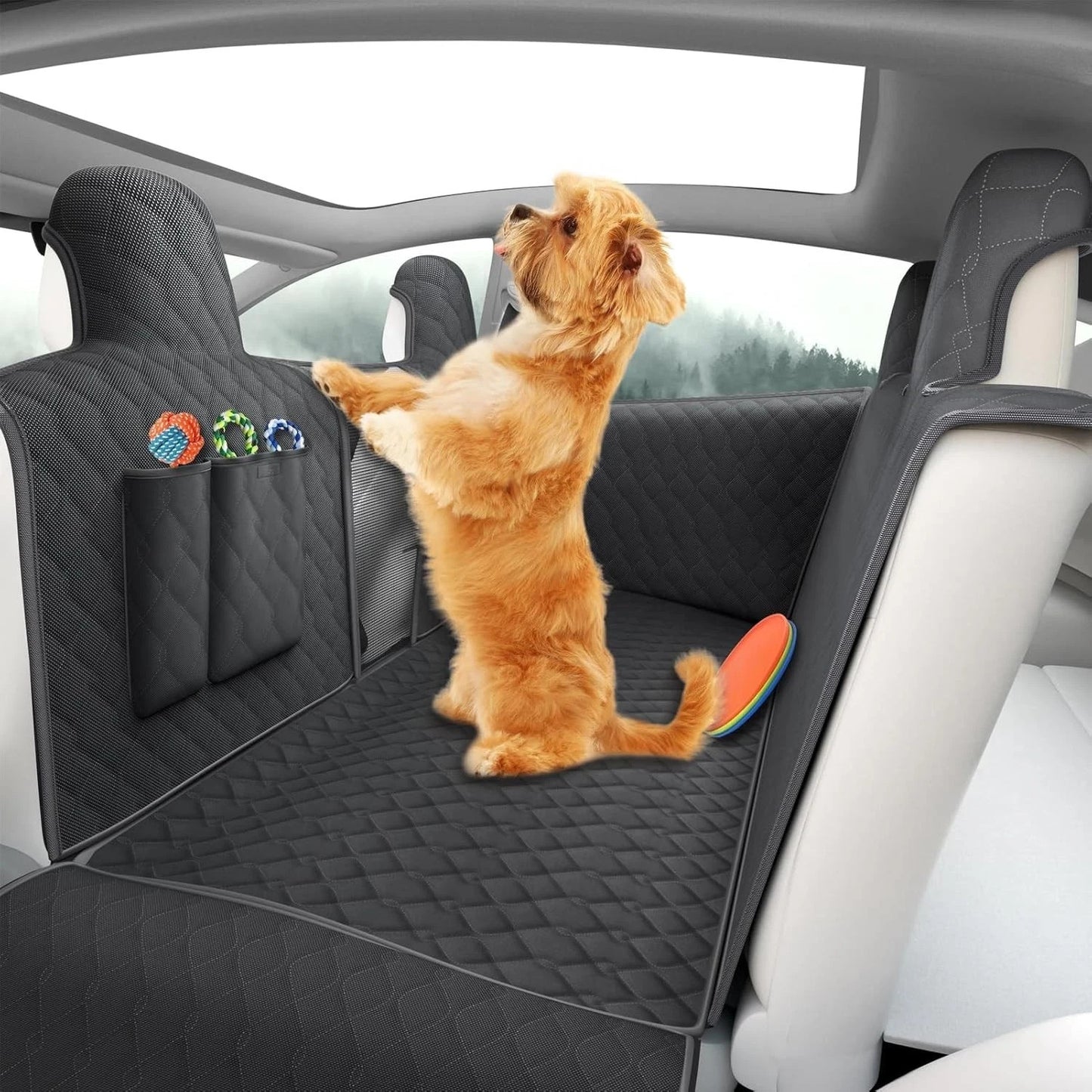 Tesla Pet Seat Cover, Dogs Seat Covers for Cars Back Seats Compatible
