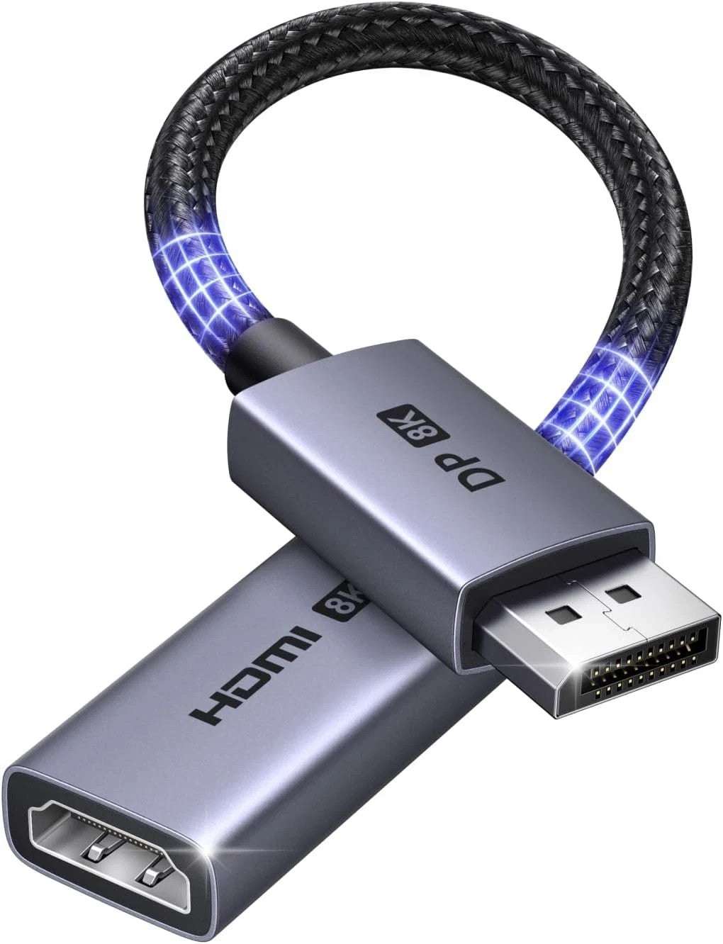 UGREEN 8K@60Hz Displayport to HDMI Adapter DP 1.4 to HDMI 2.1 Cable [4K@240Hz/2K