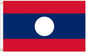 Laos Polyester Flag - 5'x3' (150cm x 90cm)