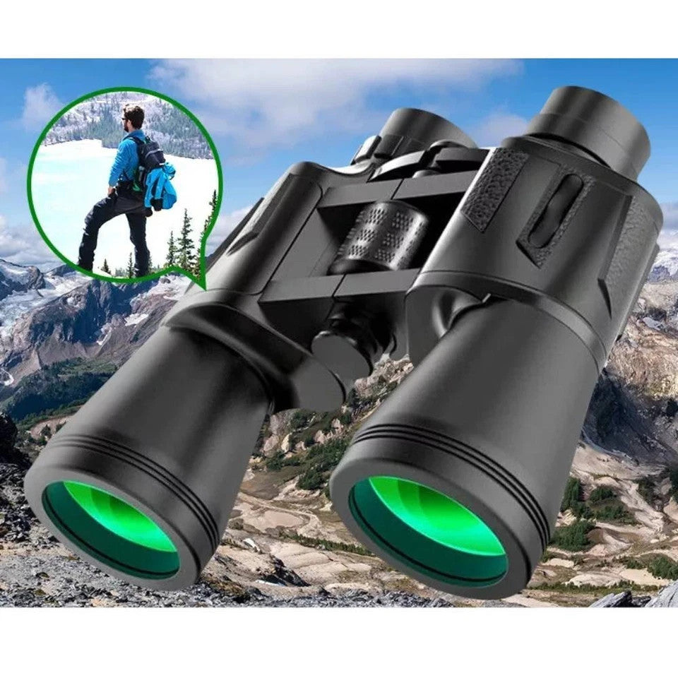 50000M German Military 20X50 Zoom HD BAK4-Prism Powerful Binoculars Long Range