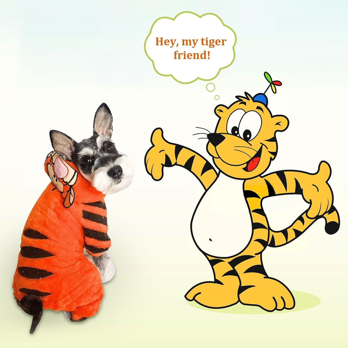 Tiger Dog Halloween Costume - Cute & Funny Cosplay Jumpsuit Hull City Tigers