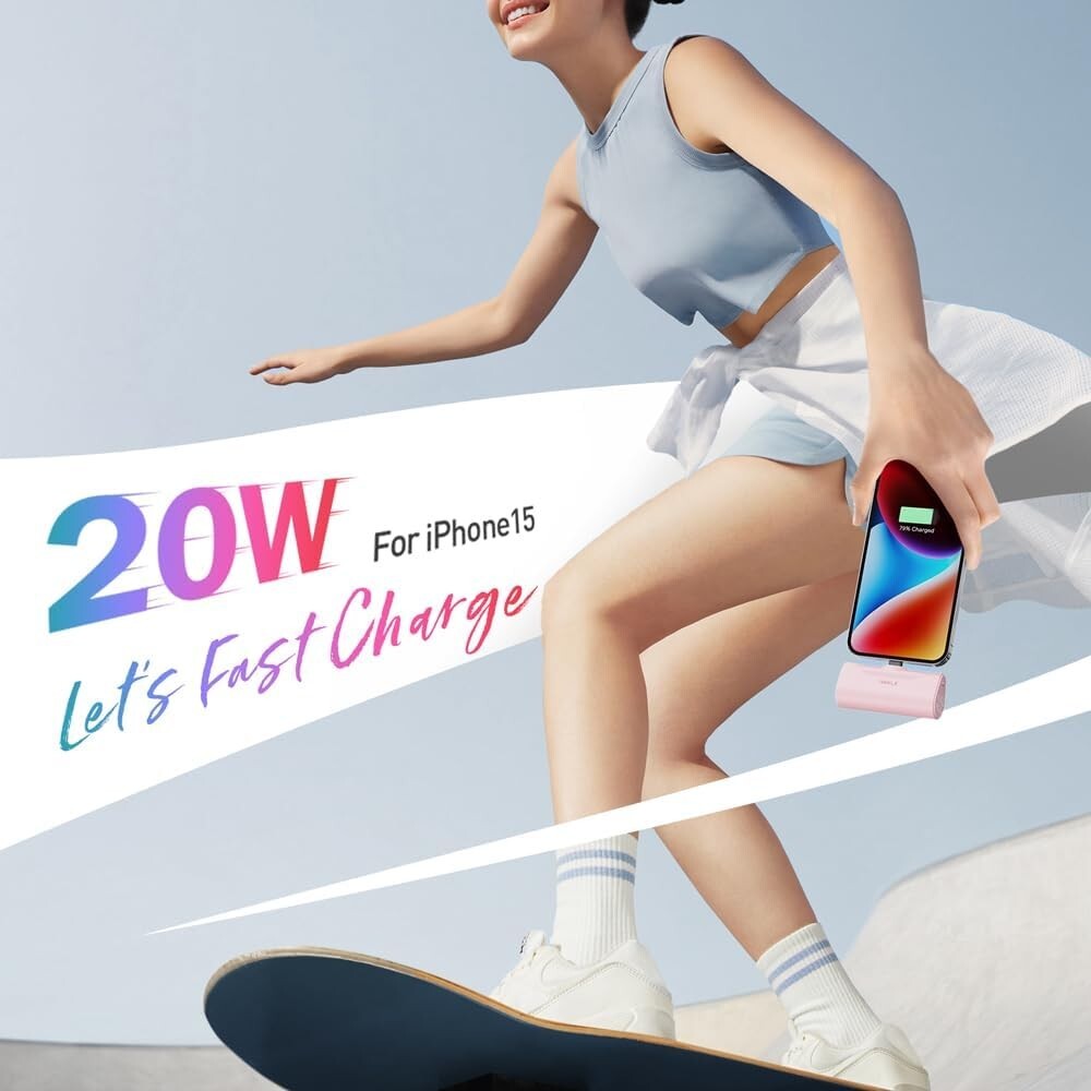 iWALK USB C Power Bank - Galaxy, Pixel, LG, Huawei, Xiaomi,  Android - 20W