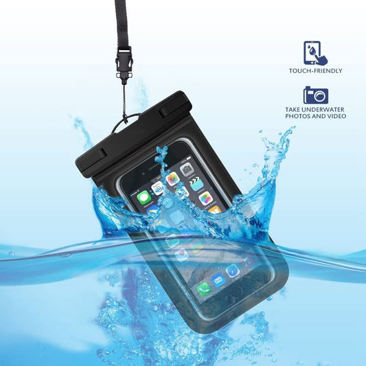 2 Pack Of Waterproof Phone Pouch Underwater Case Cover Universal Dry Bag Mobile
