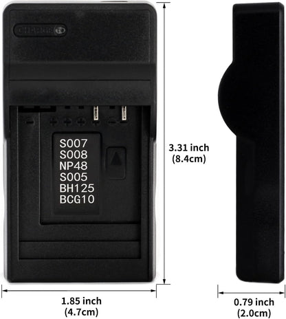 CGA-S007 USB Charger for Panasonic Lumix DMC-TZ1 TZ2 TZ3 TZ4 TZ5 TZ11 TZ15 TZ50