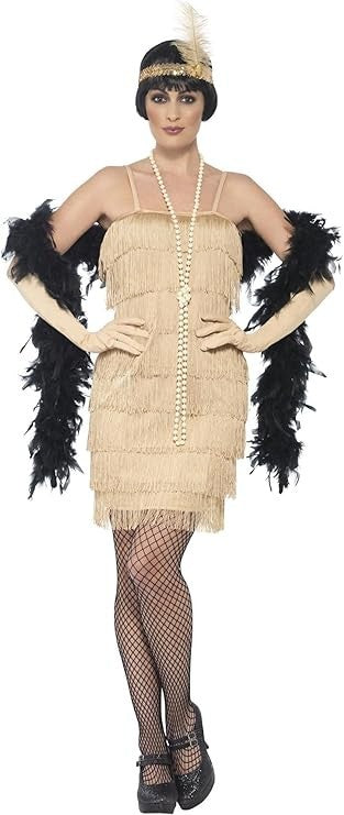 Ladies 1920s Flapper Costume Adults Charleston Fancy Dress Womens Gatsby Medium