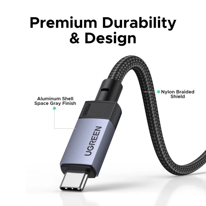 UGREEN 240W USB4 Gen3 Ultra Fast Charging Cable For MacBook Pro