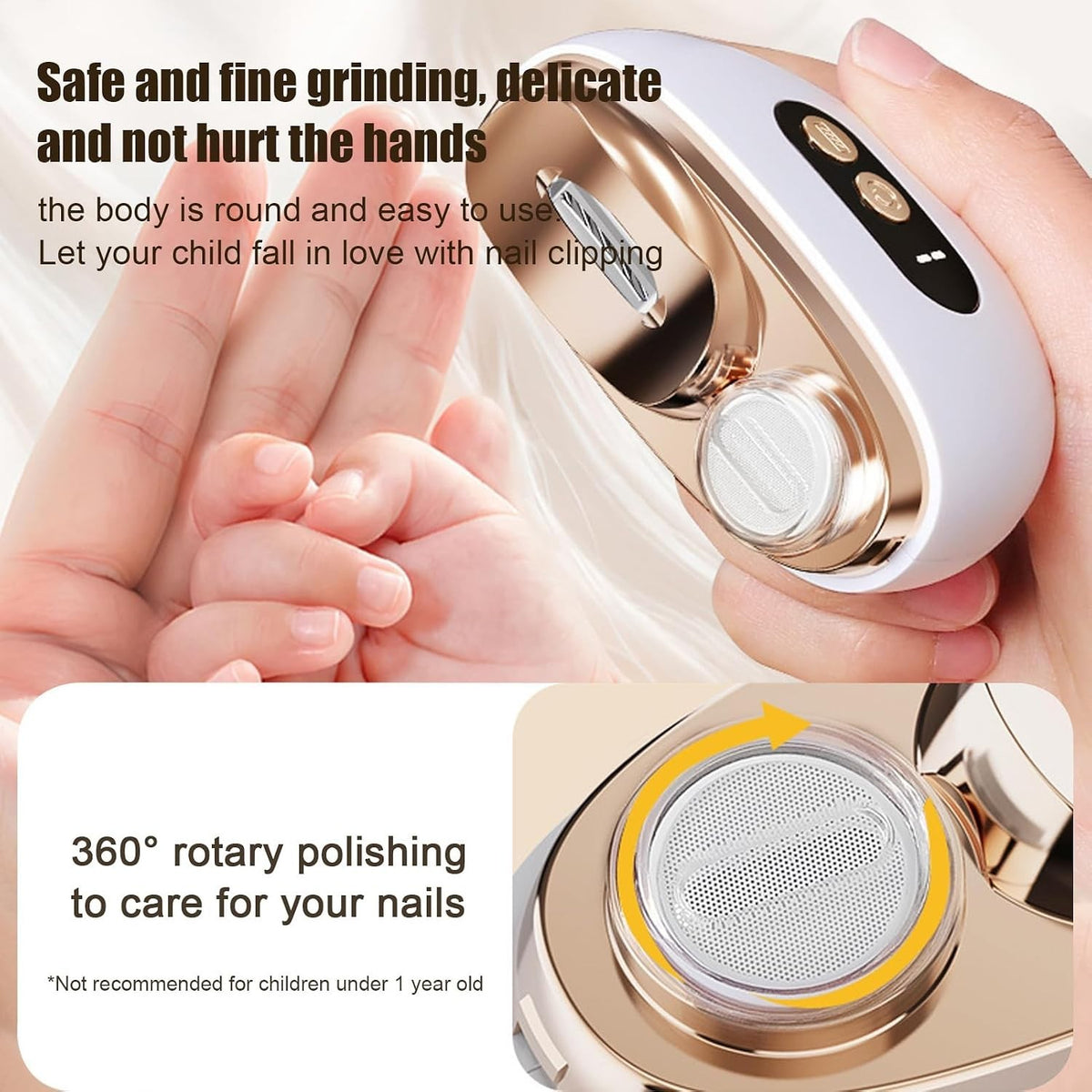 Nail Cutter Electric Nail Clipper Cutter Fingernail Toenails Rechargeable NEW